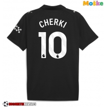 Moške Nogometnih dresov Manchester City Rayan Cherki #10 Gostujoči 2025-26 Kratki rokavi